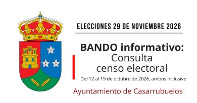 BANDO informativo: Consulta Censo Electoral elecciones generales 29 de noviembre
