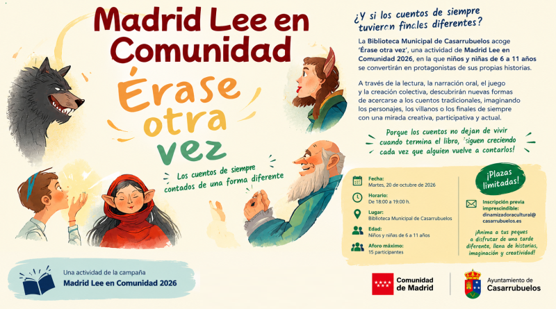 Érase otra vez. Actividad infantil en Casarrubuelos 20102026