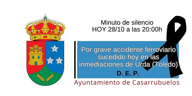 Minuto silencio accidente ferroviario Urda Toledo