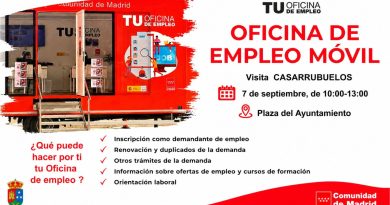 La Oficina de Empleo Móvil visita Casarrubuelos