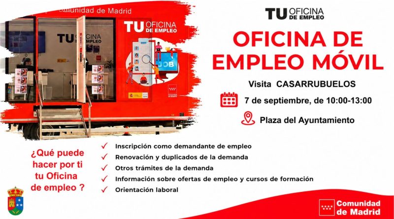 Oficina empleo movil en Casarrubuelos 07092026