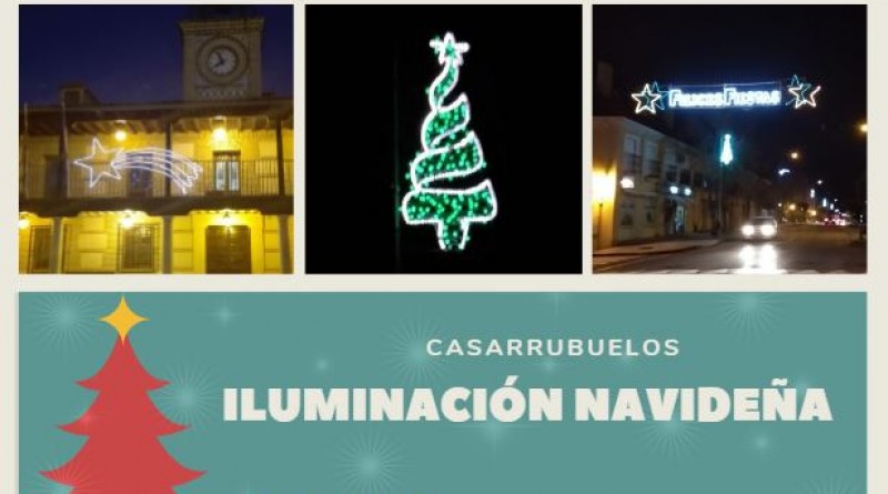 iluminacion navideña en Casarrubuelos